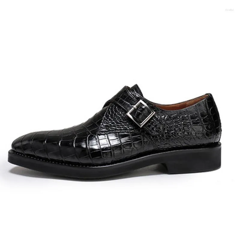 Dress Shoes Weitasi Arrival Crocodile Leather Men Pure Manual Rubber Soles Making Male Business Formalsneaker