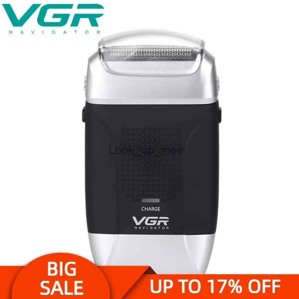 Rasoir électrique VGR 307 rasoir électrique USB rechargeable corps de charge entièrement lavable réduction du bruit appareils de soins personnels rasoir chauve V307 YQ230928