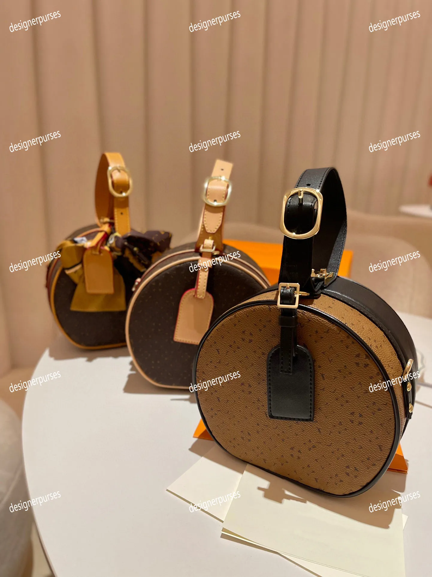 TZ Round Cake Bags Vintage Crossbody Bag PETITE BOiTE CHAPEAU