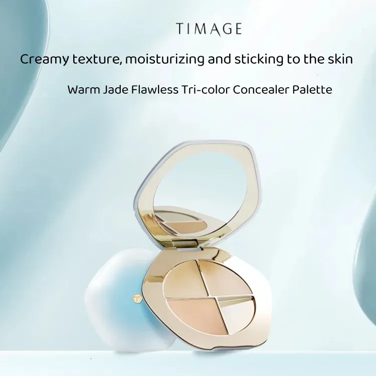 Concealer TIMAGE TriColor Palette Covers Spots Acne Dark Circles Creamy texture Moisturizing SkinFriendly 230927