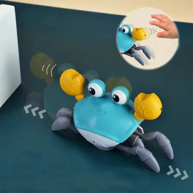 Inteligence Toys Indukcja ładowanie ucieczki kraba elektryczna muzyka zwierząt domowych