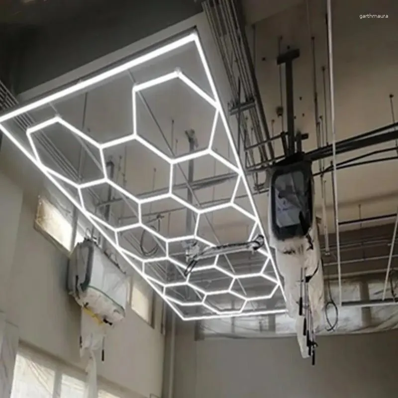 Hexagon LED Garage Lighting Grid Bundle