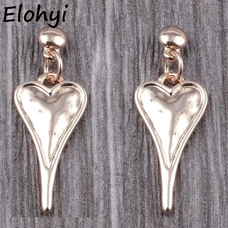 stud elohyi المرأة البيان eearrings simple قلب لامع اللمعان حلق المجوهرات بالجملة للفتيات هدية 230928