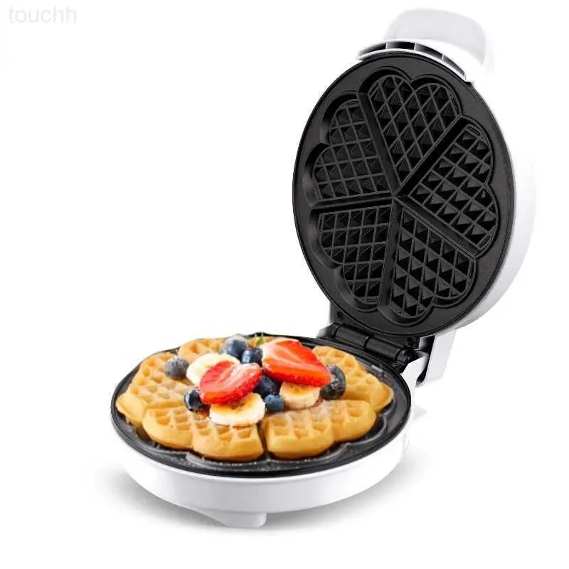 Casseroles électriques Ménage petit plat de cuisson électrique machine à gaufres machine à gaufres aux œufs rouleau d'oeufs gâteau sable petit déjeuner machine L230928