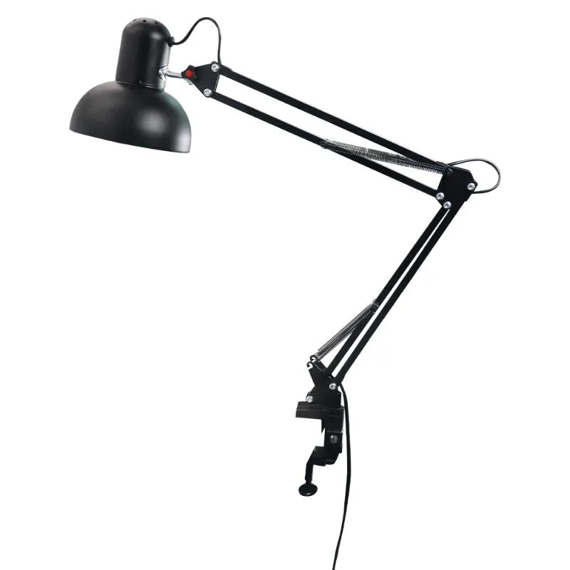 Vintage LED Drafting Table Lamp With Eye Protection And Folding