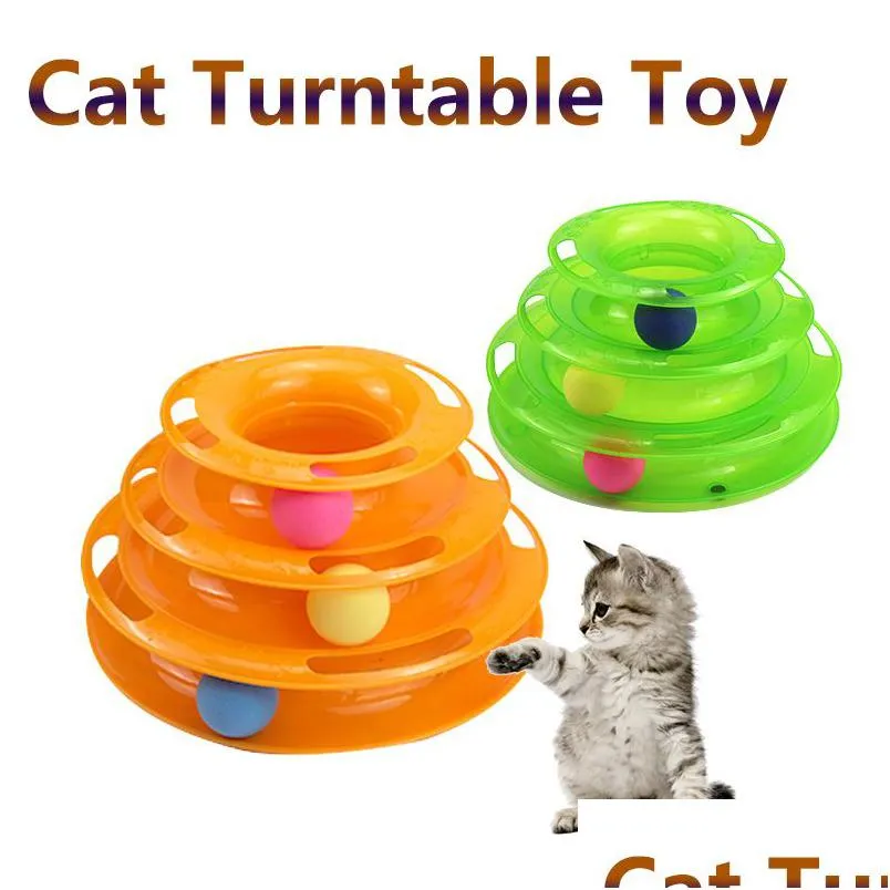 Meubles de chat Scratchers Balles de jouets pour chats en plastique solide arrondi interactif toutes les saisons Formation Jouets pour animaux de compagnie Jeux Produits Hz0004 Dhjul