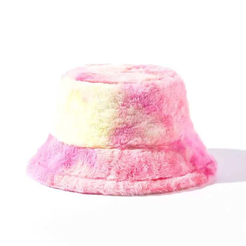 Chapeaux à large bord seau femmes hiver fausse fourrure casquettes doux moelleux épaissi garder au chaud Panama femme en plein air coupe-vent en peluche chapeau de pêcheur 230927