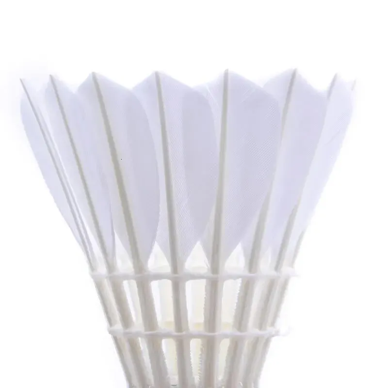 Volants Senston En Plume D’oie – 12 Pièces, Durables, Vol Stable – Pour Entraînement Et Match