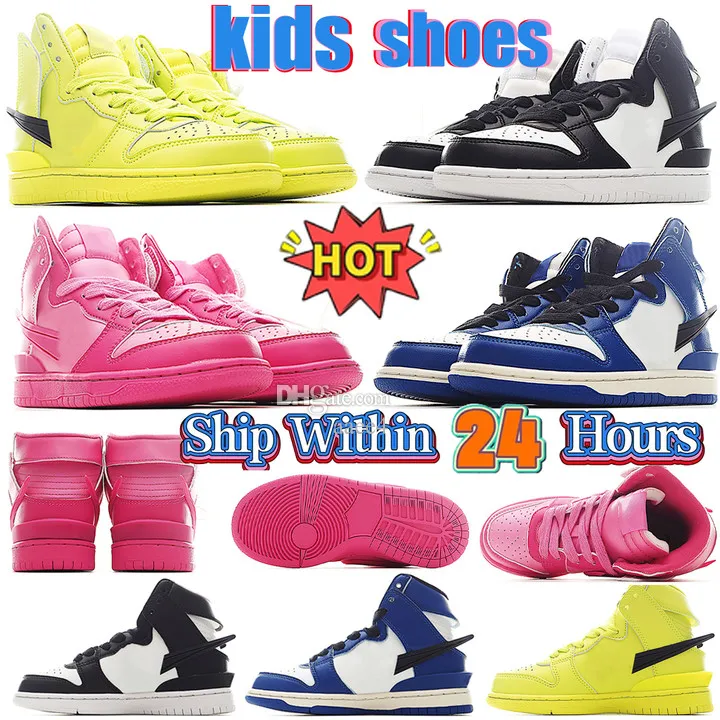 Tasarımcı Toddler pusu yüksek çocuk ayakkabı spor ayakkabı eğitmenleri kızlar spor bebek koşu ayakkabı retro siyah çocuk bebekleri atletik q7fe#
