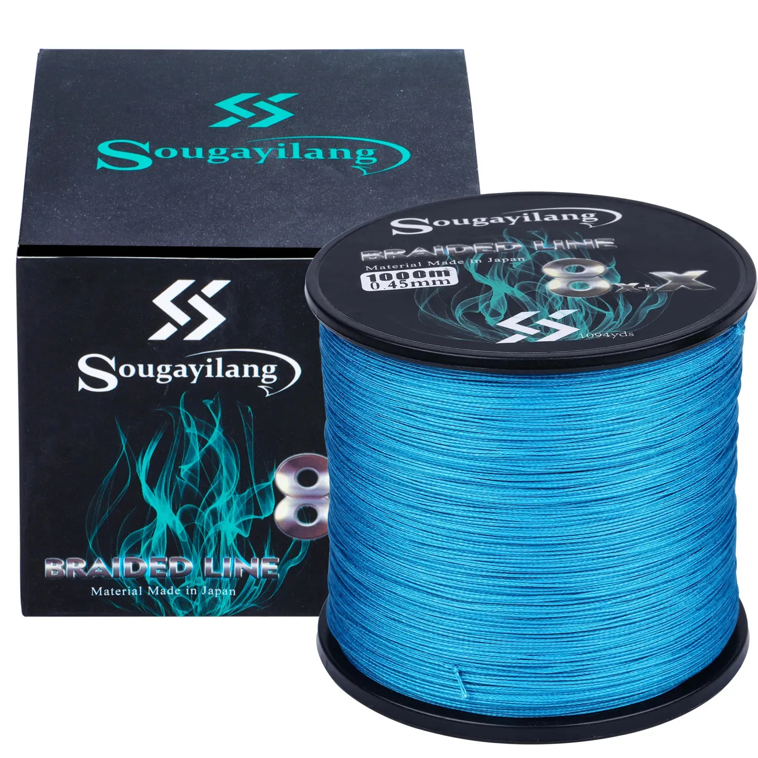 Sougayilang 8 Strand Braided Fishing Line PE Fishing Line Durable