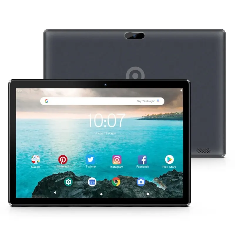 PRITOM 10 Polegada Tablet PC com Slot SIM Android 10 64 GB Quad Core Touch Screen WiFi GPS Suporte 3G Chamada Telefônica