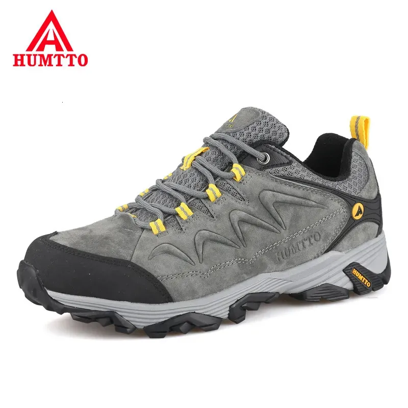 Scarpe eleganti HUMTTO Escursionismo per uomo Stivali da trekking impermeabili in pelle Campeggio Caviglia Uomo Caccia Montagna Scarpe da ginnastica tattiche Uomo 230927