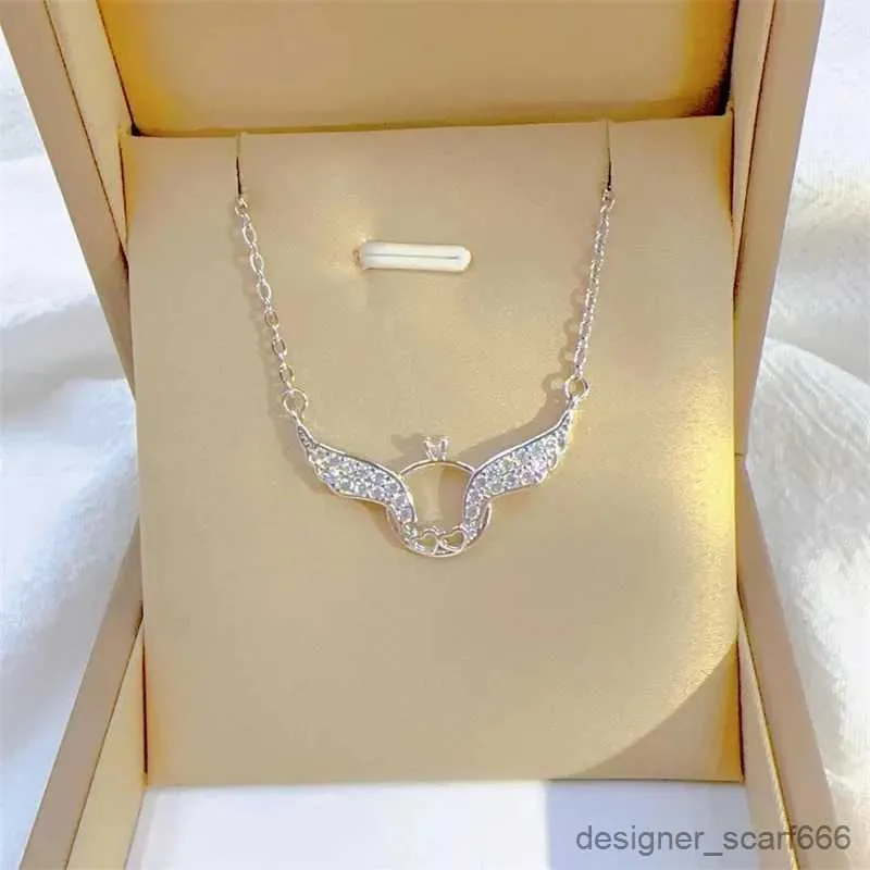18K Gold Plated American Diamond Angel Wings Pendant For Girls, Teens –  Shining Jewel