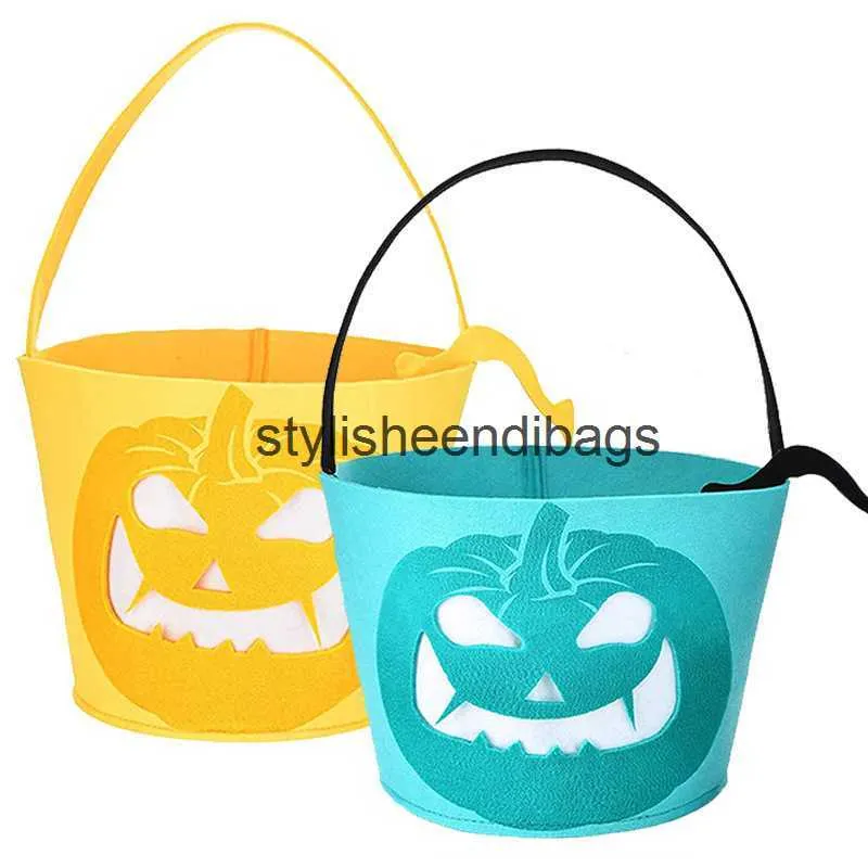 Totes New Candy Bag Felt Large Capacity Children's Gift Candy Storage Bag Halloween Decorationstylisheendibags