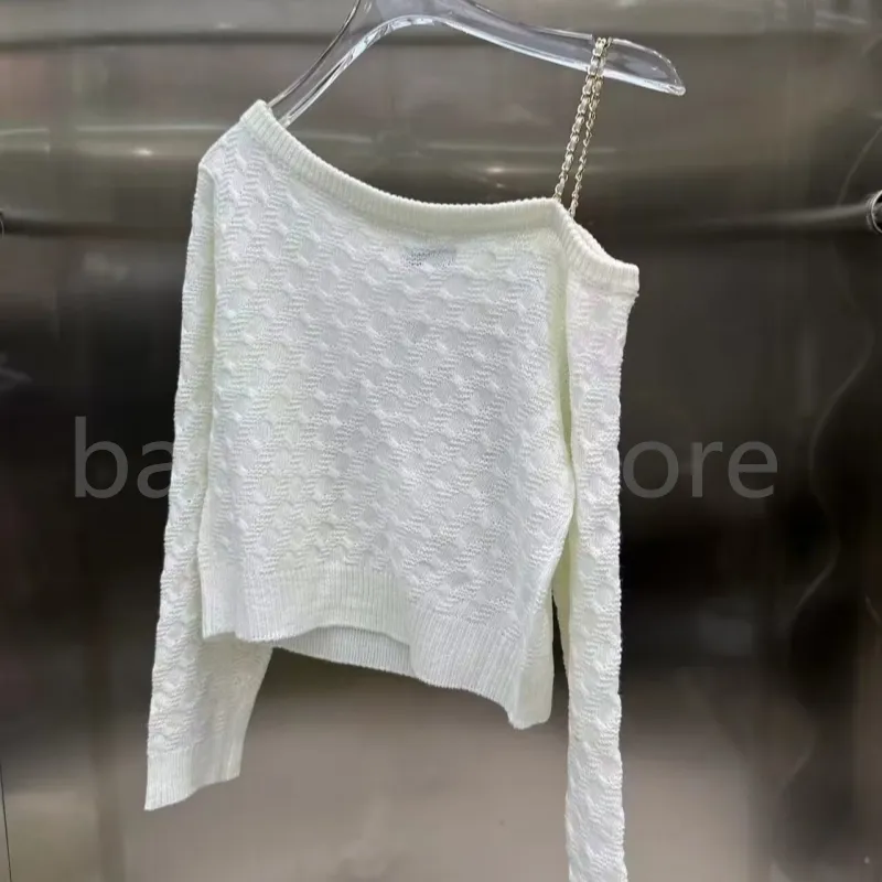 Camisas Tejidas De Disenador De Moda De Alta Calidad Con Mangas Largas Para Mujer Con Hombros Descubiertos 24924 De 35 33 DHgate