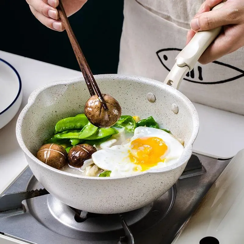 Pannor amerikansk japansk stil maifan sten non-stick hushåll matlagning potten induktion kokare naturgas universal stekpanna kastrull