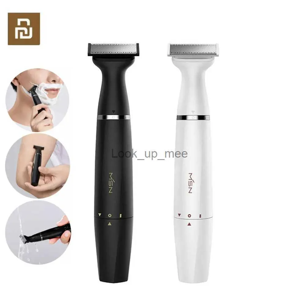 Elektryczna golarka xiomi YoPin MSN Electric Hair Hair Ghaver Waterproof Waterproof suche mokre ciało nogi pachy Włosy Styl Brows Trimmer dla mężczyzn YQ230928