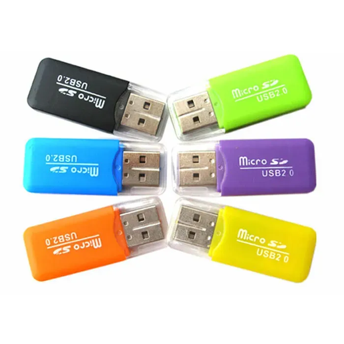 Yüksek Hızlı Mini USB Flash Bellek Kartı Okuyucu TF Kart Okuyucu Micro SD Cardreader Adaptörü ZZ