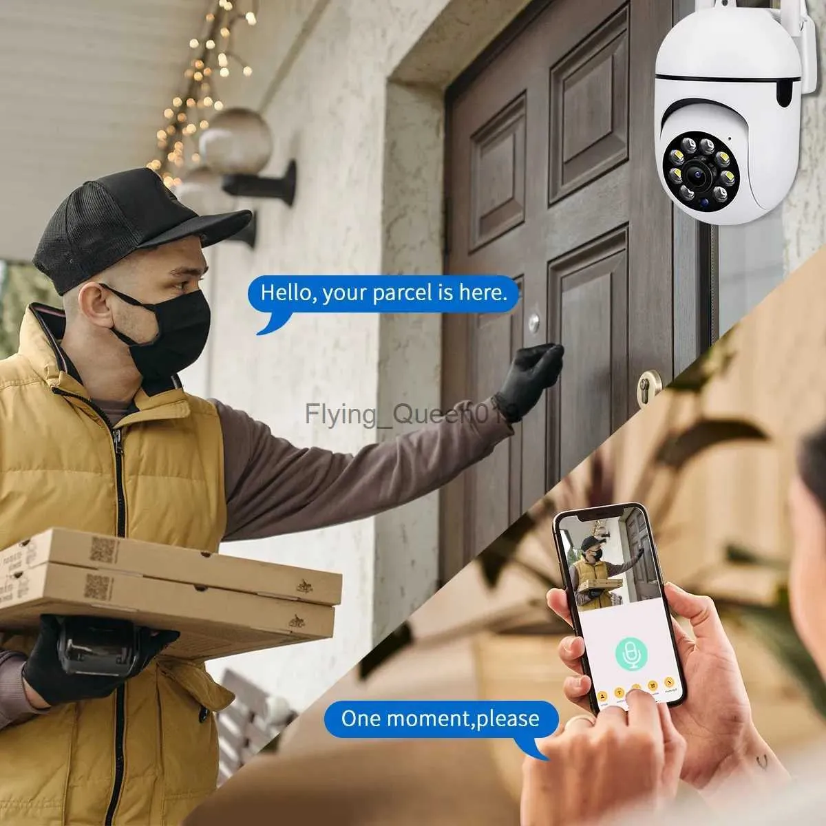 Объектив Видеонаблюдения 5MP IP Камера 5G Wi Fi Камеры Наблюдения ИК  Полноцветная Камера Ночного Видения Камера Видеонаблюдения С Отслеживанием  Движения Уличная Камера Видеонаблюдения YQ230928 От 1 558 руб. | DHgate