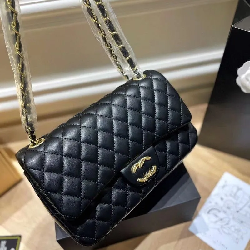 10A highest quality Luxury goods shoulder bag designer bags 25cm woman caviar leather sheepskin crossbody bags fashion High-End chain bagss lady purse