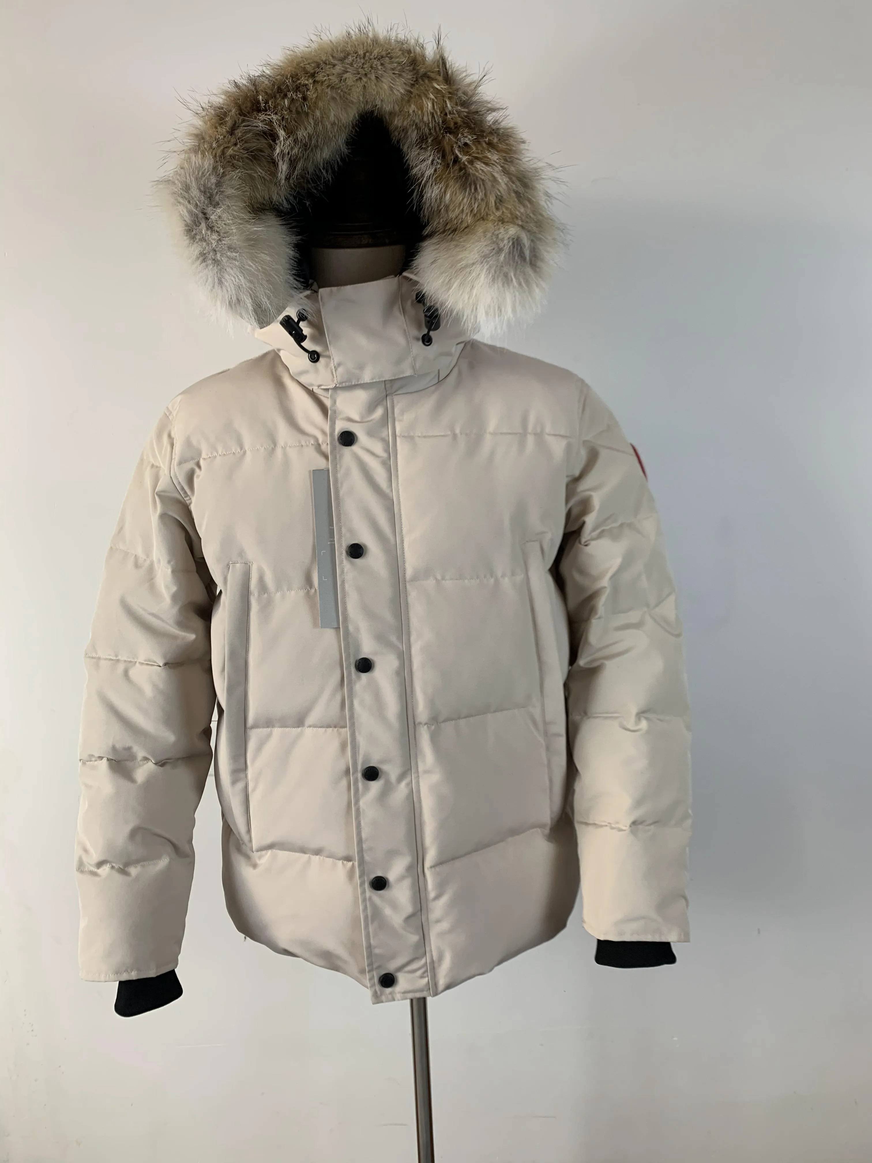 Mens Canadian Down Jacket Waterproof Winter Coat With Wolf Fur And Hood,  Four Seasons Outwear, Raccoon Coyote Fur Prices 2022, And Wyndham Cloth  Warm And Stylish From Linrenying110, $113.18