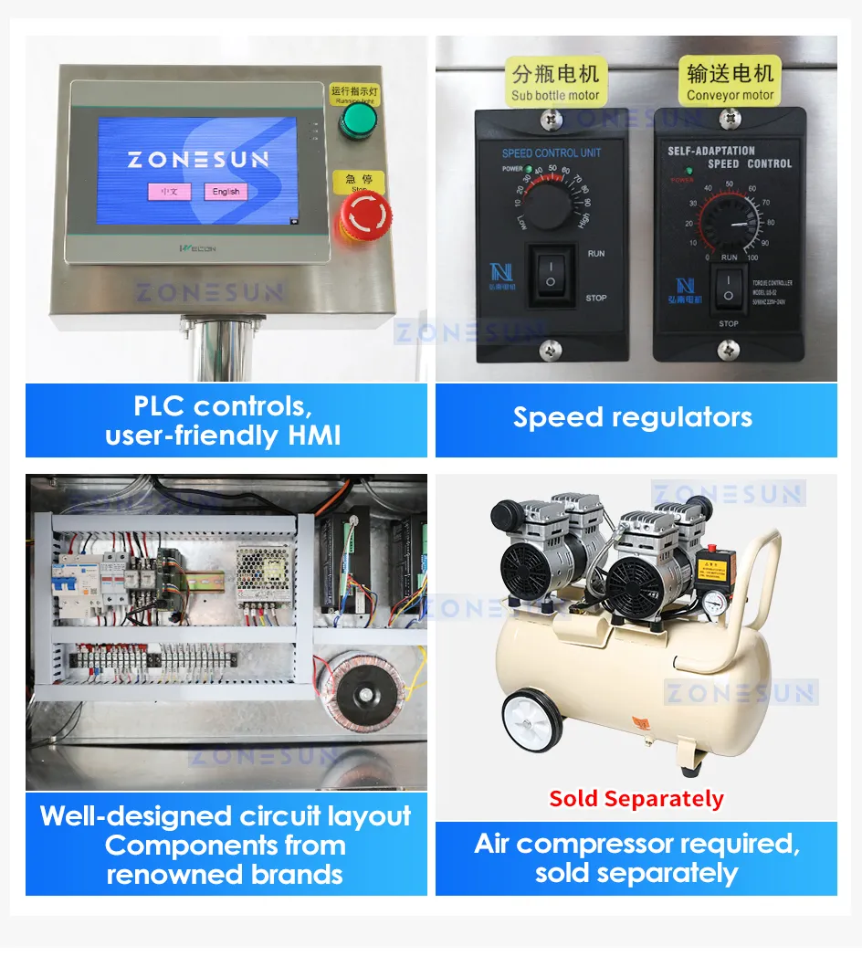 Automatic Labeling Machine For Tapered Bottles ... From Zonesunplus ...