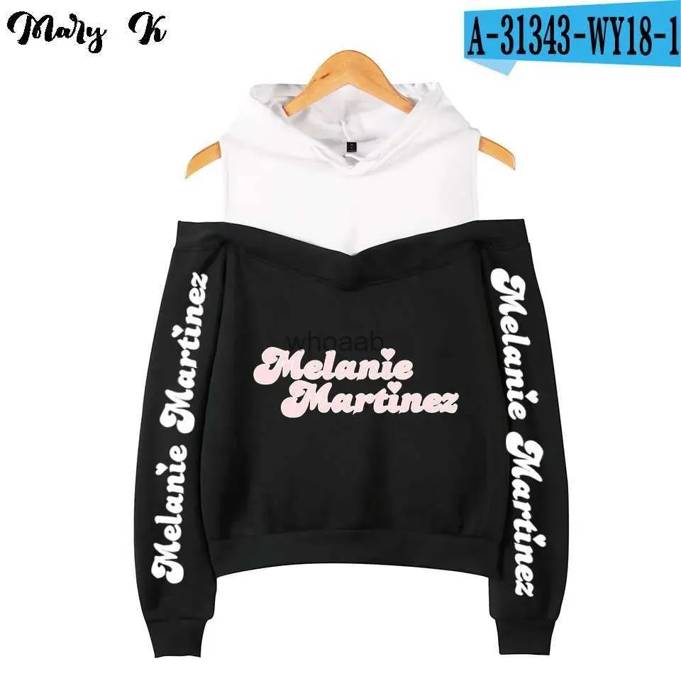 Kadın Hoodies Sweatshirts Melanie Martinez K-12 Mahsul Hoodies Kız Sweatshirts Kadın Günü Kazak Omuz Of Omuz Harajuku Takip Büyük Boy YQ230928