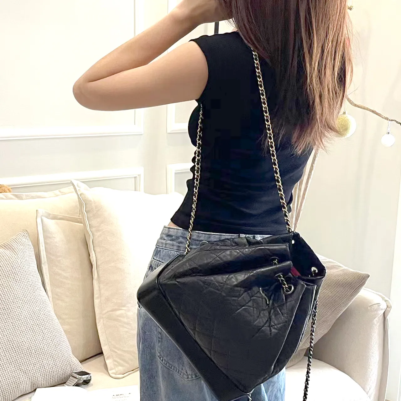 DHgate.com:Vintage Style Silver Chain Backpack Crossbody Shoulder Hobo ...