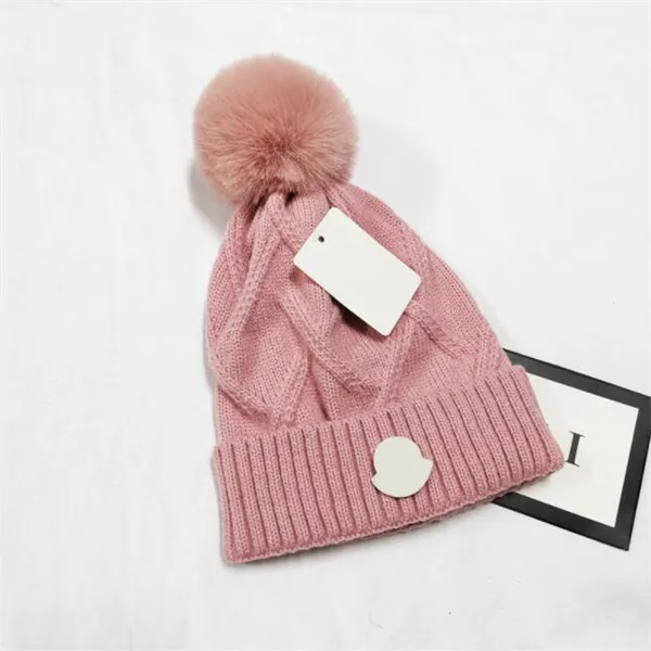 Nuovi cappelli lavorati a maglia per bambini in autunno e inverno, cappelli di lana ispessita con palline per mantenere i cappelli caldi e freddi