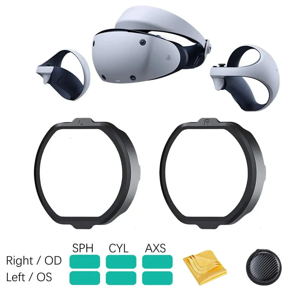 PS VR2 렌즈를위한 VRAR AccessOrise VR 처방전 렌즈 근시 반 블루 안경 빠른 분해 방지 프레임 PSVR2 액세서리 230927