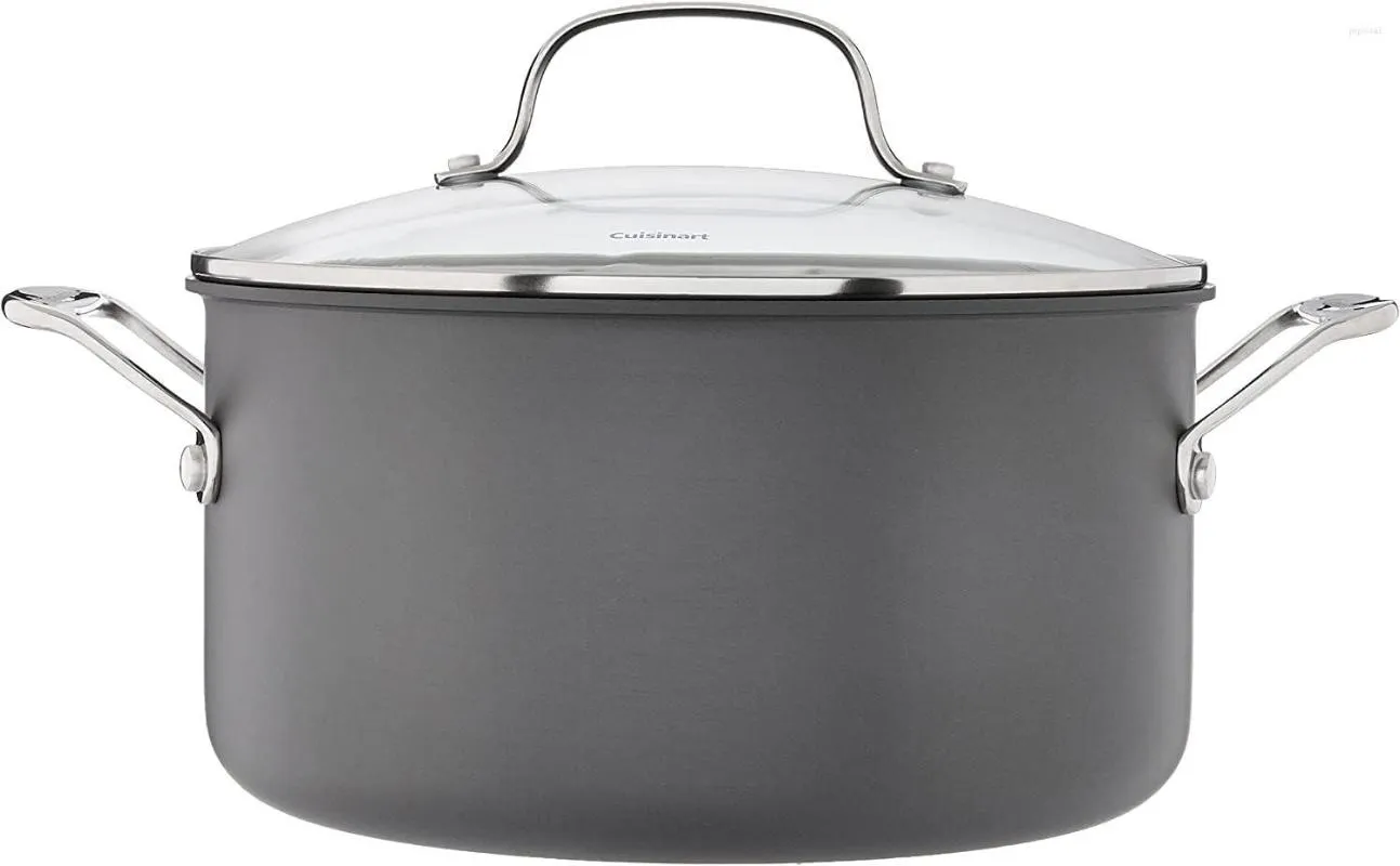 Bowls Chef's Classic 6-Quart anti-aanbak-hard geanodiseerde soeppan met deksel