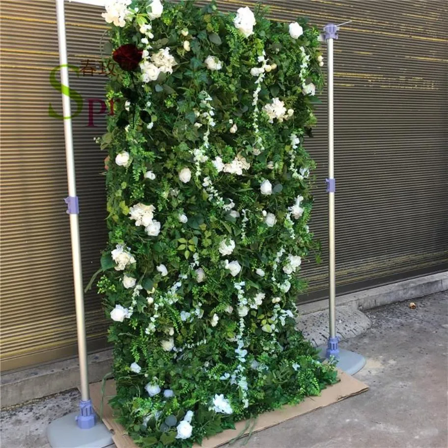 緑色の植物バラハイドソンジアペノイヨーティ装飾的な花の花輪2293のための人工花の壁