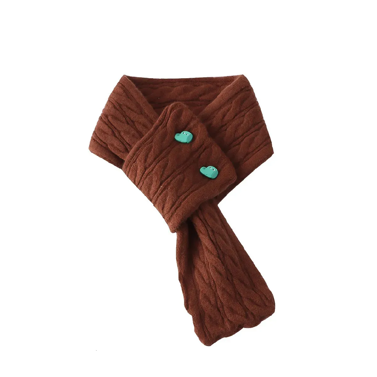 Lenços inverno quente lenço de malha para mulheres simples fio de lã cashmere lenços feminino elasticidade magro neckerchief silenciador botões divertidos 230928