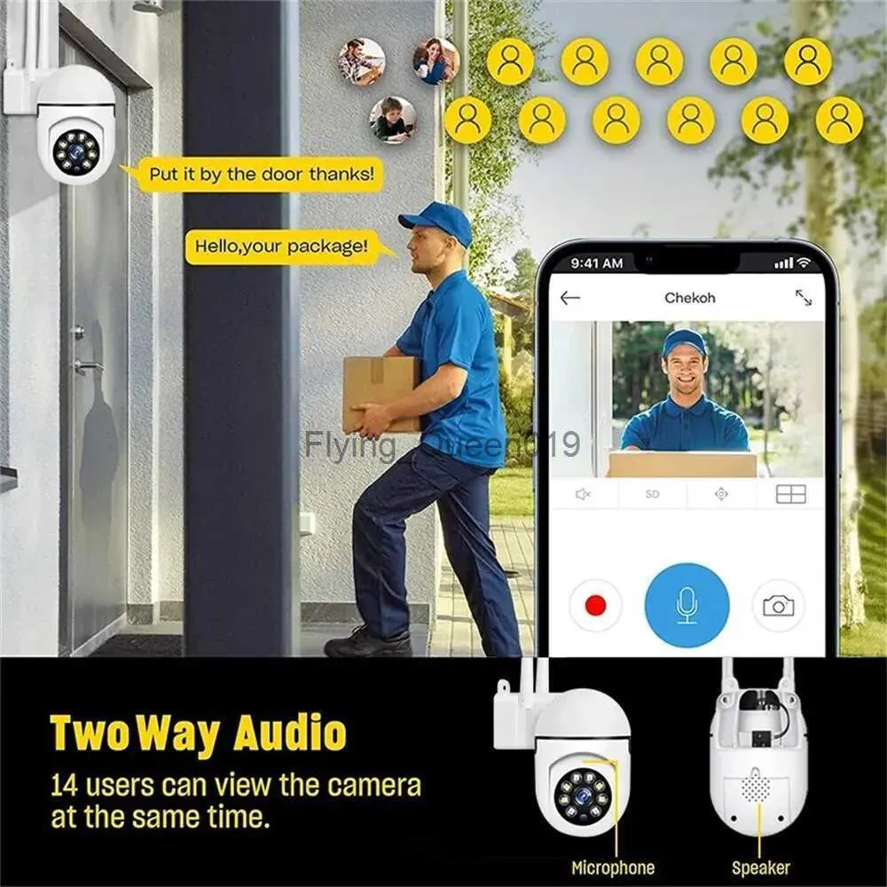 Объектив Видеонаблюдения 5MP 5G WiFi Камеры Наблюдения IP Камера HD 1080P  IR Полноцветное Ночное Видение Безопасность Защита Движения Наружная Камера  Видеонаблюдения YQ230928 От 883 руб. | DHgate