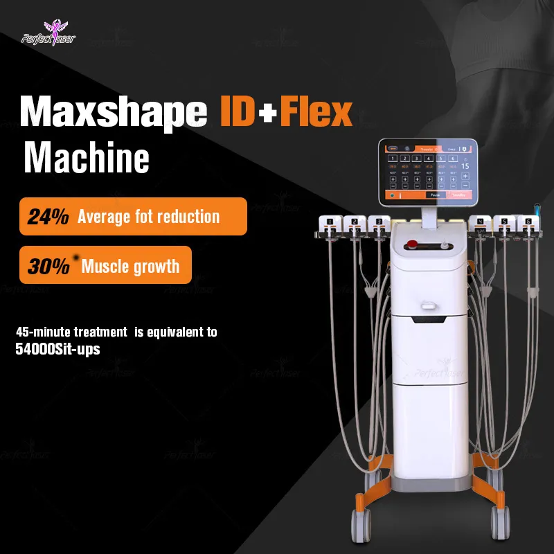 2023 Senaste RF -bantningsmaskin MaxShape ID+flex Body Slim Machine Electric Body Shape Massager Fat Reduction Machine Snabb leverans
