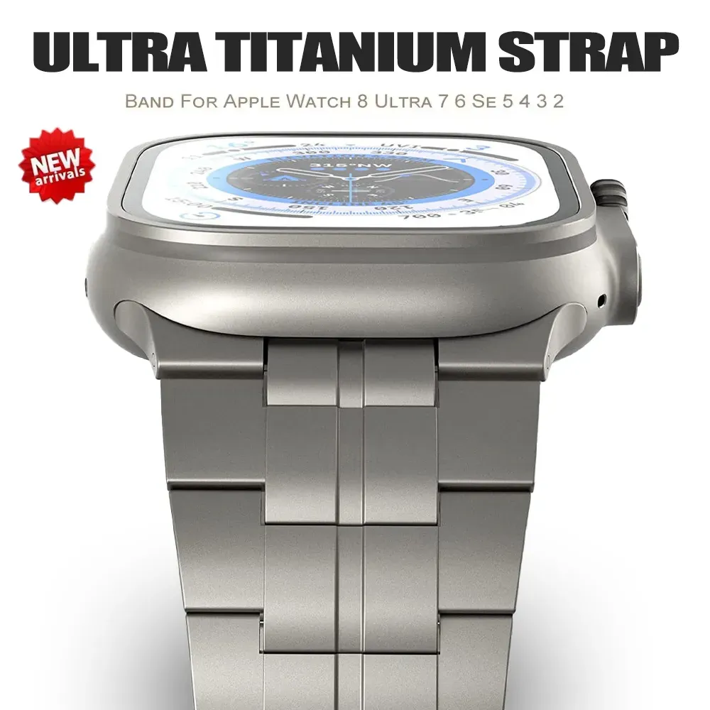 Titanium Band Digital Men's Watch