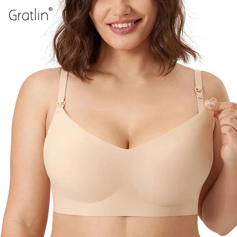 Maternity Intimates Seamless Nursing Bras For Breastfeeding Support Sleep Bra  Wireless Maternity Wirefree For Pregnant Women Lightweight Moving Pads  230927 From Shu08, $40.08