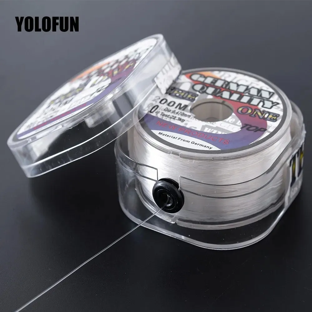 Braid Line 200m fluorocarbon coating fishing line white brown sinking high Abrasion Resistance stretchable peche carp carbon fishing line 230927