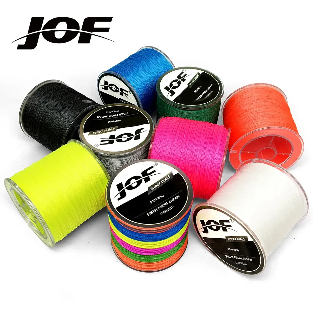 JOF PE Braided Fishing Line Fishing Wire Multifilament Super Strong, 8  Strands, 4 Strand, 10 80LB, Multicolor 300M/500M Lengths Japan 230927 From  Wai05, $12.48