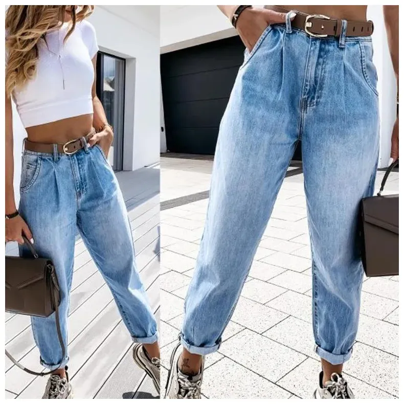 Women's Jeans jean woman mom jeans pants boyfriend jeans for women with  high waist leisure trousers ladies jeans denim 230928