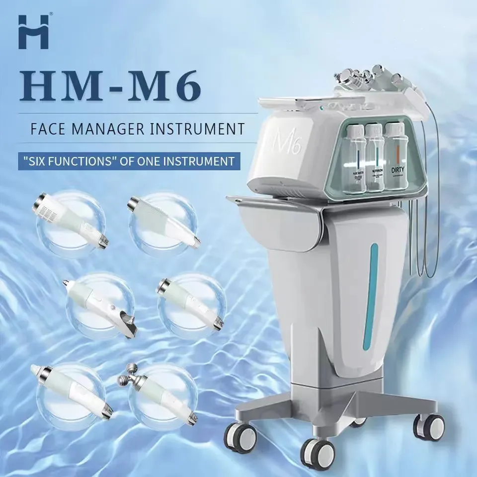 High Quality Facial Skin Whitening Diamond Hydrating Moisturizing Hydra Water Oxygen Peeling Tightening Care Skin M6 Skin Management System