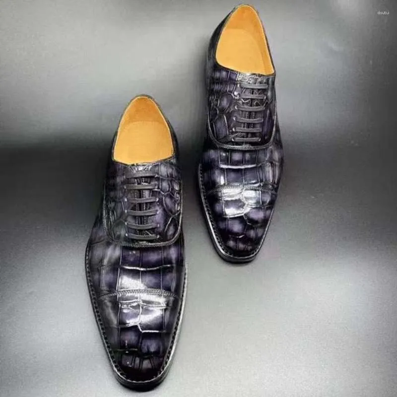 Yingshang – chaussures habillées pour hommes, en cuir de Crocodile formel, peau de ventre, à la mode, arrivée, 2025