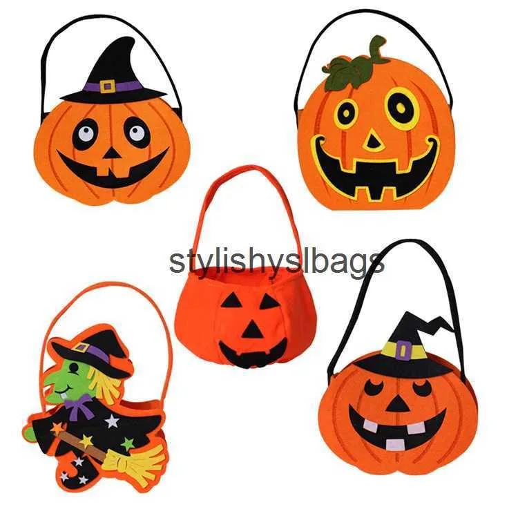 Totes Halloween draagbare pompoentas Candy Bag tas kinderen draagbare suikerbagstylishyslbags