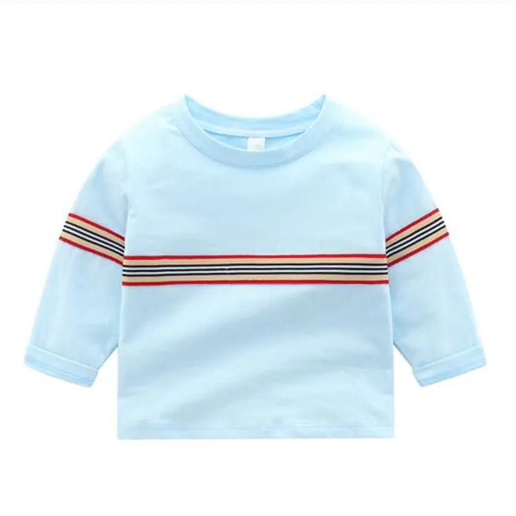 100% coton enfants vêtements t-shirts bébé garçons fille été hauts polos enfant en bas âge longueur manches t-shirts mode classique bébé vêtements
