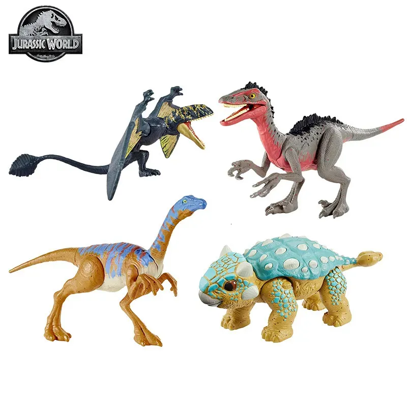 Интеллектуальные игрушки Оригинальный мир Юрского периода Мини-шарнирные подвижные Ankylosaurus Gallimimus Dimorphodon Dinosaur Toys для мальчиков Рождественские подарки FPF11 230928