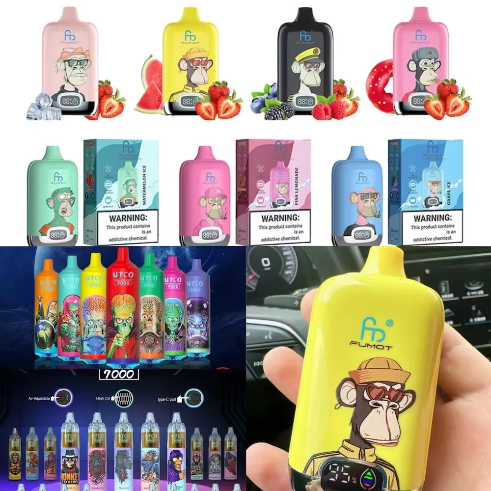 Original Randm Tornado Puff 12K 12000 Puff Jetable Vape Pen E Cigarette