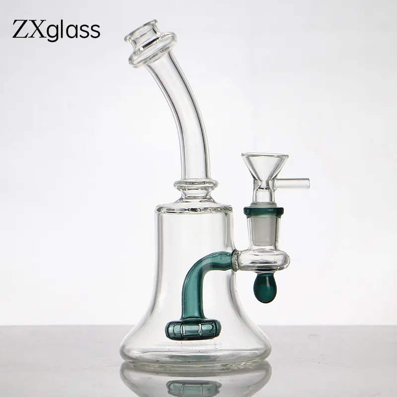 Beaker Glass Rig Hookah Glass Bong Smoking Pipe Mini Oil Rig Showerhead Bubble Filter Water Pipes Shisha 14mm Joint Bowl Wholesale