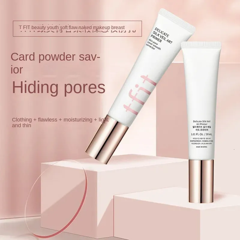 BB CC Cremes Coréia TFIT Base de Maquiagem Face Primer Invisível Poros Luz OilFree pele poros capa corretor suave Fundação Cosméticos 230927