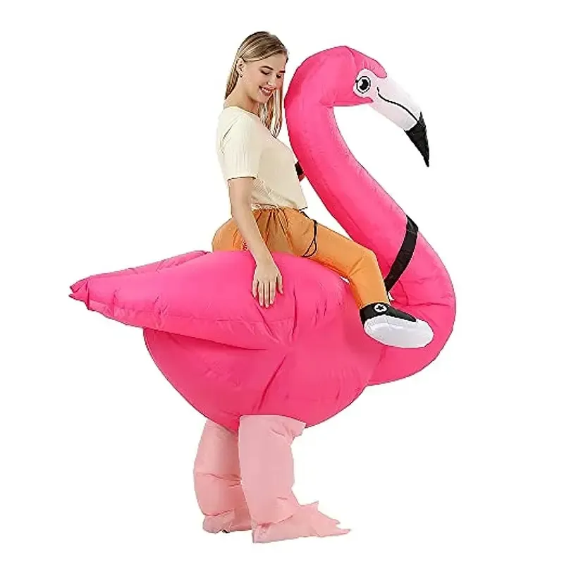 Inflatable Costume Flamingo Costume Adult Ride On Flamingo
