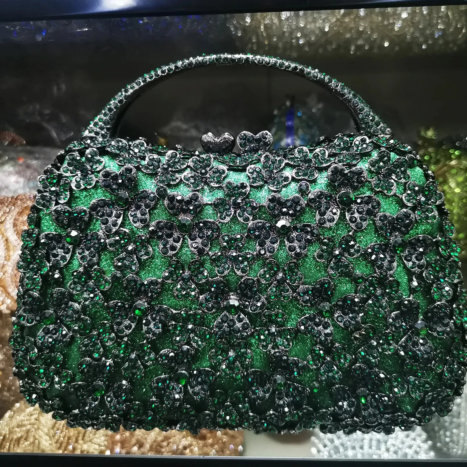 Evening Bags Women Green Silver Color Diamond Evening Bags Bridal Stones Clutches Bags Ladies Wedding Party Crystal Bag Purses Handbags Purse 230927